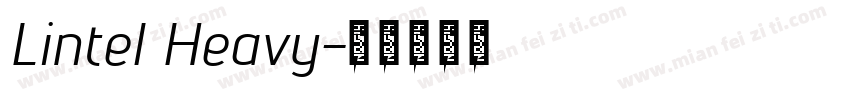 Lintel Heavy字体转换
